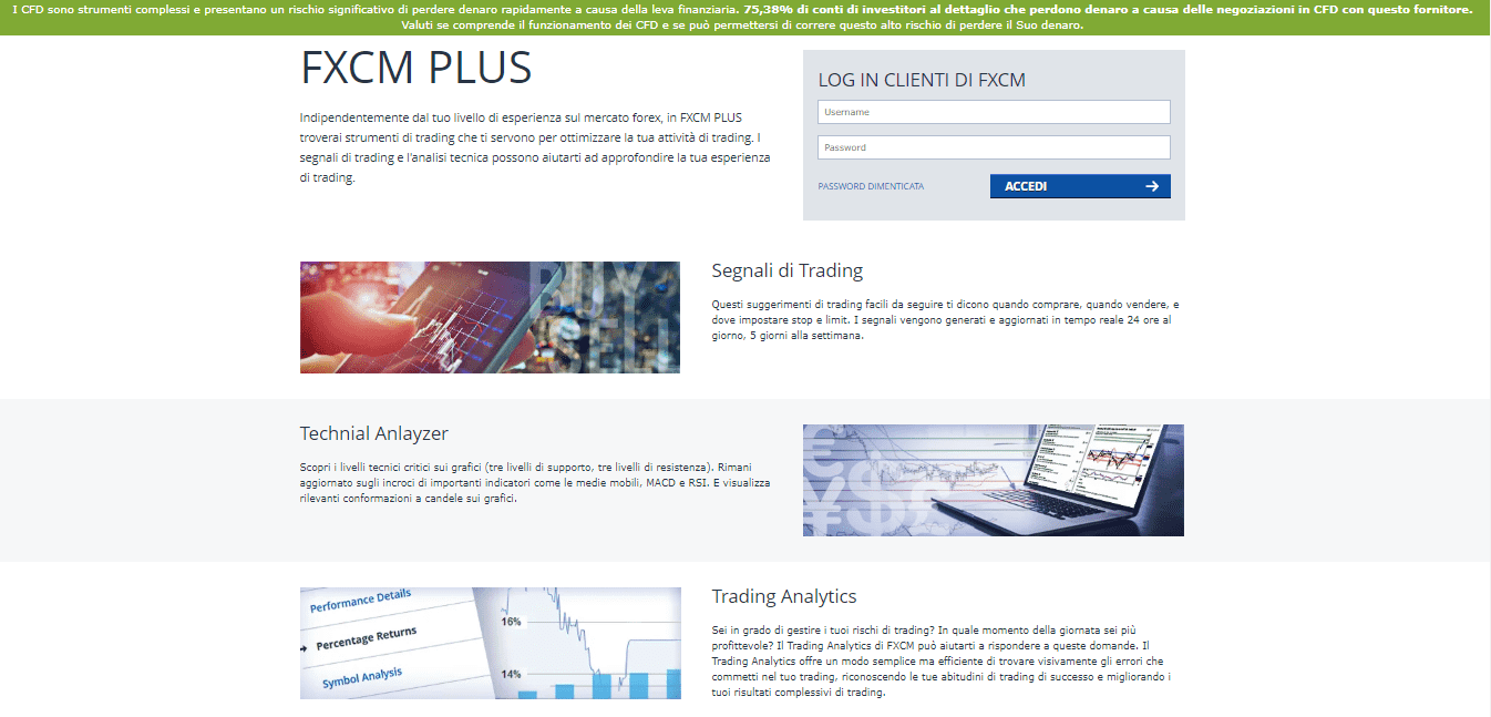 Portale di ricerca di FXCM Portale di ricerca di FXCM